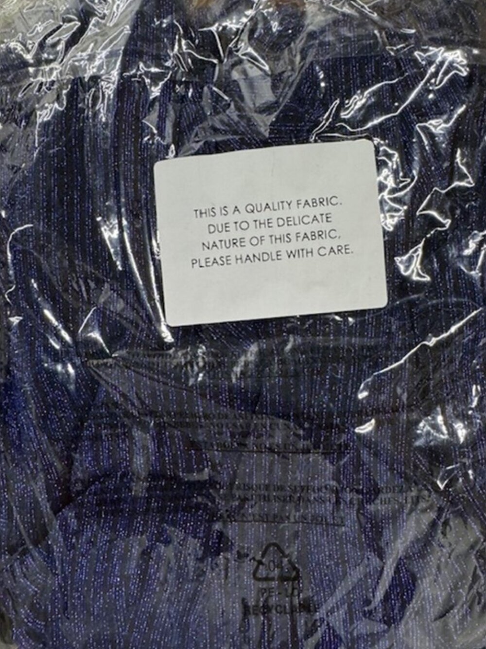 NWT Lulus Glamorous Living Black and Blue Metallic Jumpsuit (size S) - Picture 6 of 9